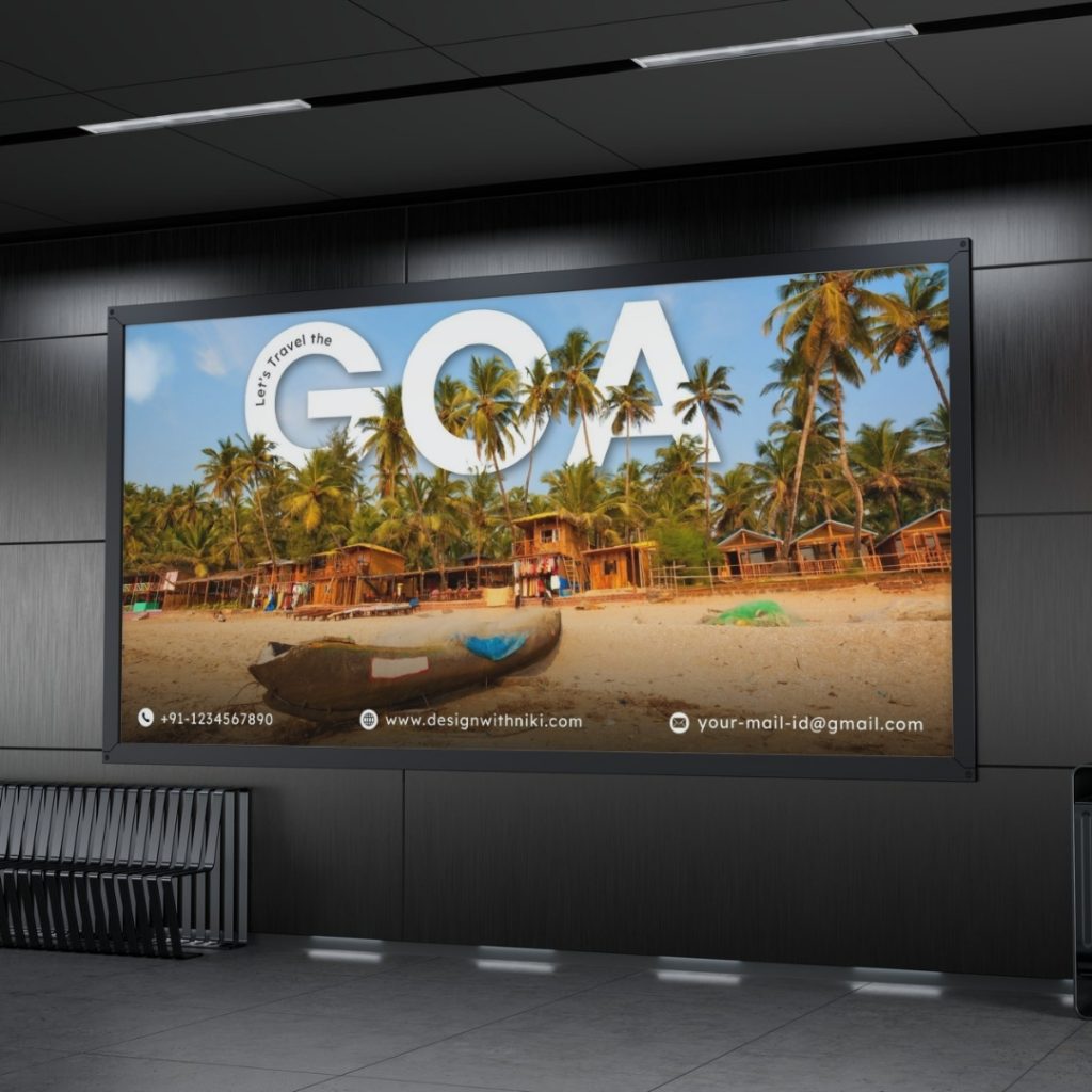 Download this Canva template for promoting Goa beach vacations. Perfect for travel agents marketing tropical getaways and coastal tours.