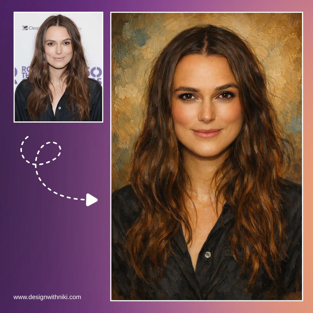 Realistic Portrait AI Art Prompt for Creators – Design with Niki